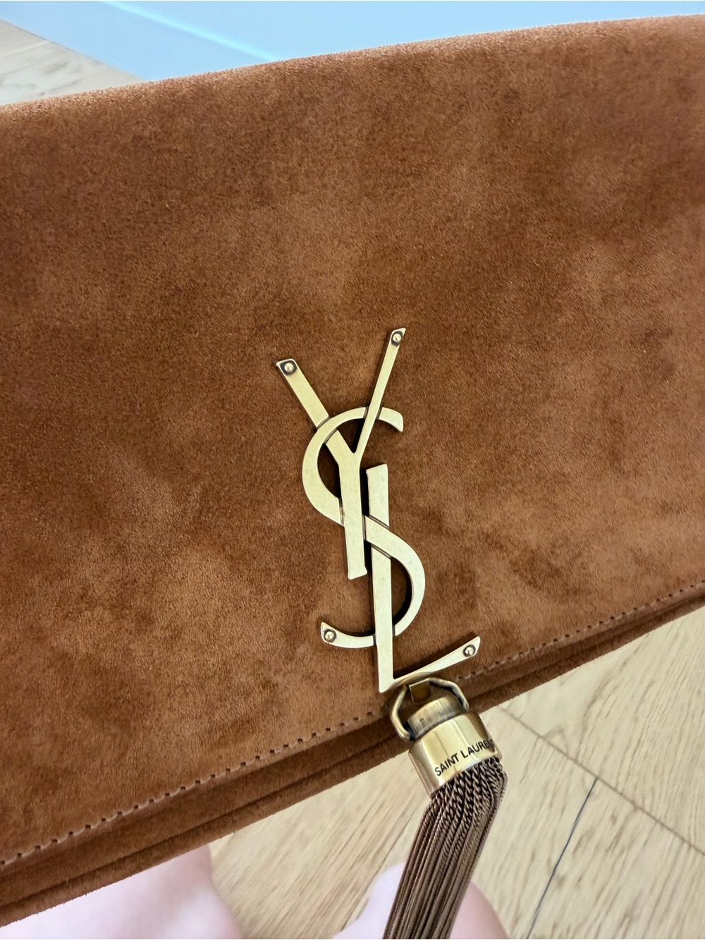 AUTHENTIC Saint Laurent Suede Kate 99 tassel - Picture 3 of 8